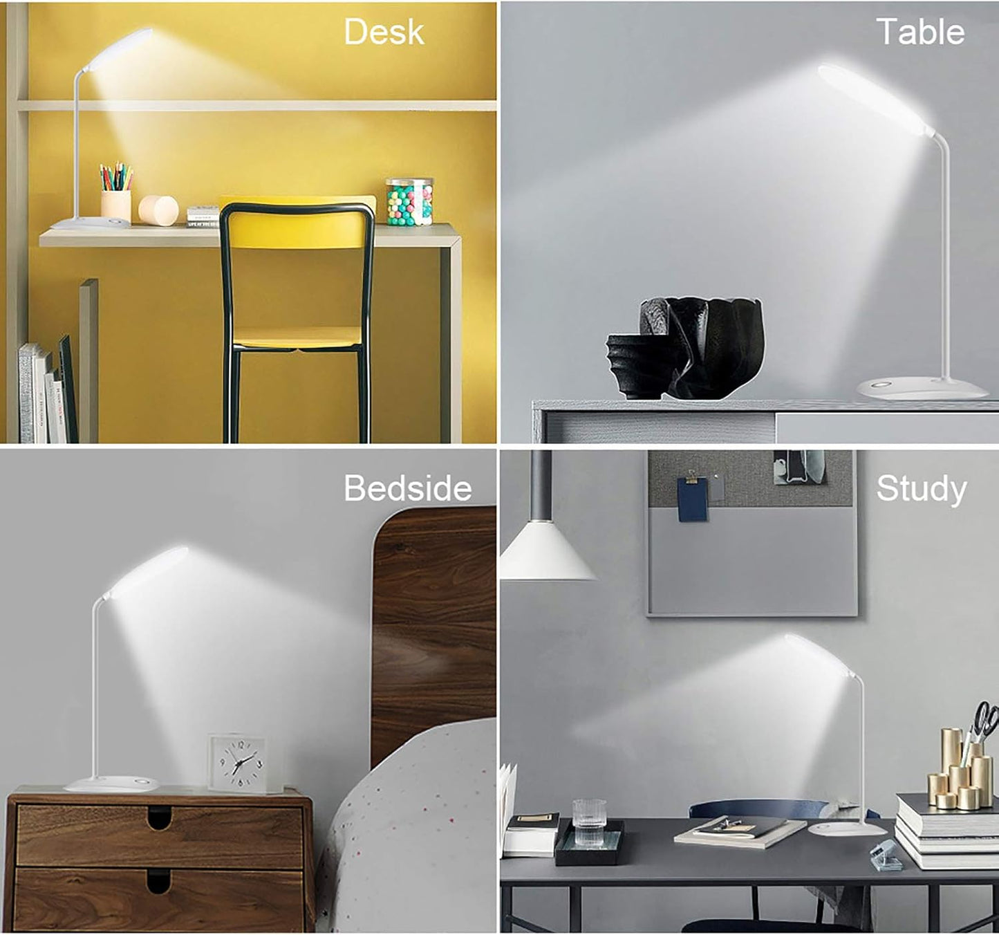 DEEPLITE LED Desk Lamp – Thoughtful Housewarming Gift for New Homeowners, USB Rechargeable Portable Reading Light