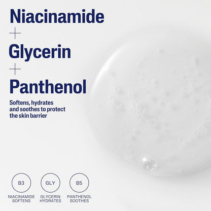defends against five signs of skin sensitivity: dryness, irritation, roughness, tightness, weakened barrier