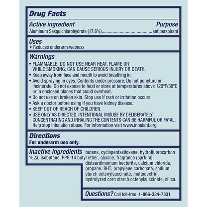 Degree Advanced Dry Spray Antiperspirant – 72-Hour Nightly Freshness Ritual for Active Women, Sheer Powder 3.8 oz Pack of 3