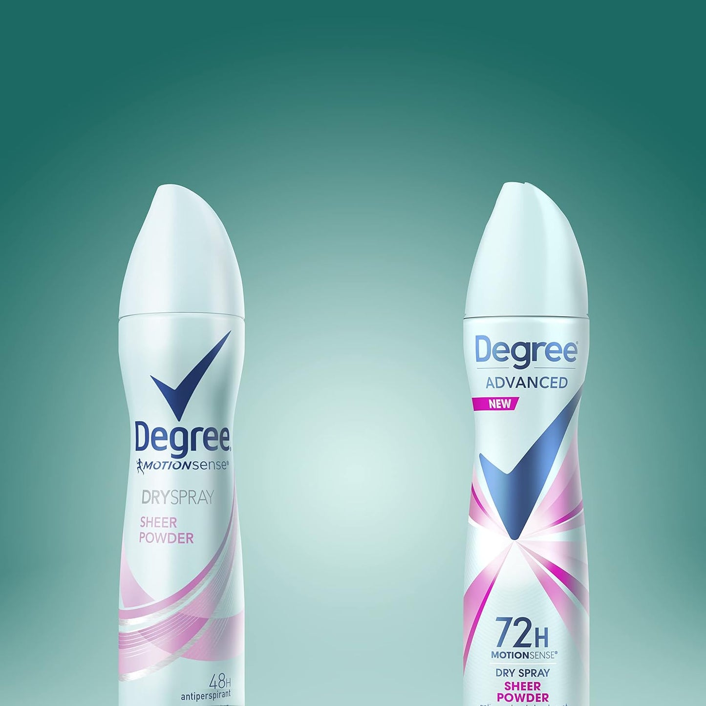 Degree Advanced Dry Spray Antiperspirant – 72-Hour Trail-to-Town Sweat Protection for Outdoor Women, Sheer Powder 3.8 oz Pack of 3