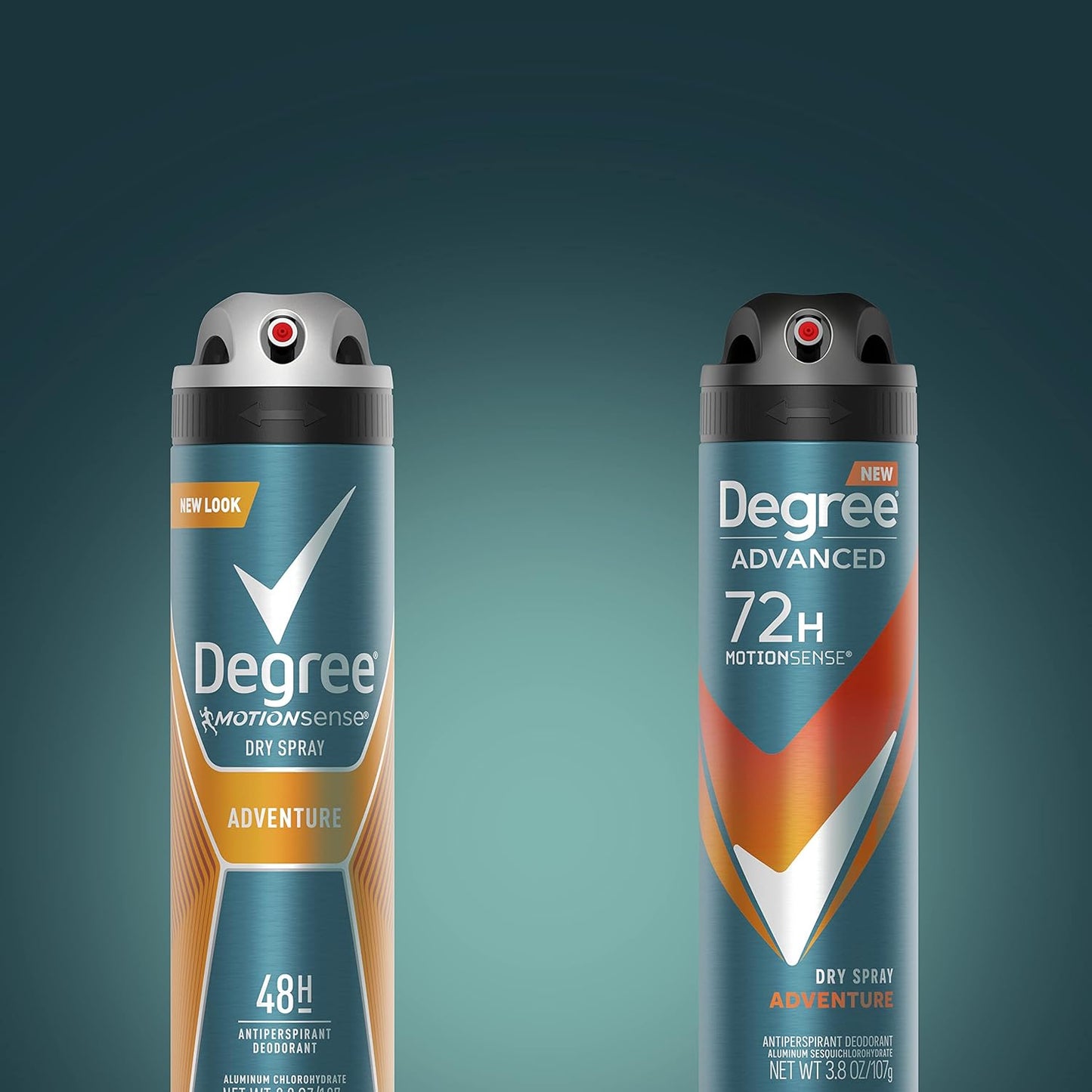 Degree Men Adventure Antiperspirant Dry Spray – Portable 72-Hour Protection for Hiking, Running, and Trail Days