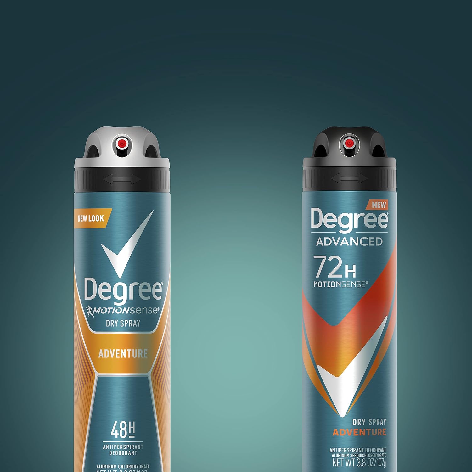 Degree Men Adventure Antiperspirant Dry Spray – Portable 72-Hour Protection for Hiking, Running, and Trail Days