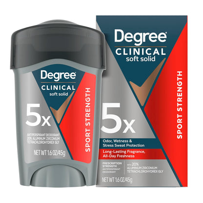 Degree Men Clinical Strength Antiperspirant – Heat-Proof Outdoor Deodorant, 96-Hour Sweat Defense for Hot Climates