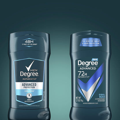 Degree Men Cool Rush Antiperspirant 4-Pack – Office Confidence for Back-to-Back Meetings, 72-Hour Odor Defense