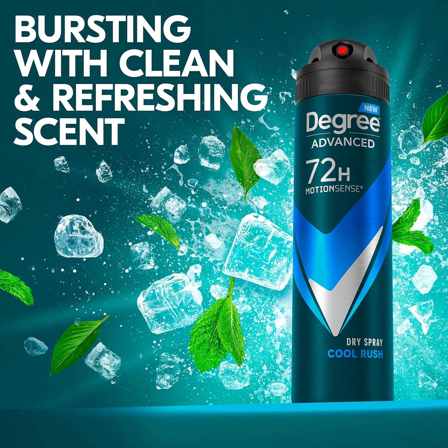 Degree Men Cool Rush Dry Spray Antiperspirant 3-Pack – Alcohol-Free Daily Ritual for Post-Workout Recovery and Self-Care