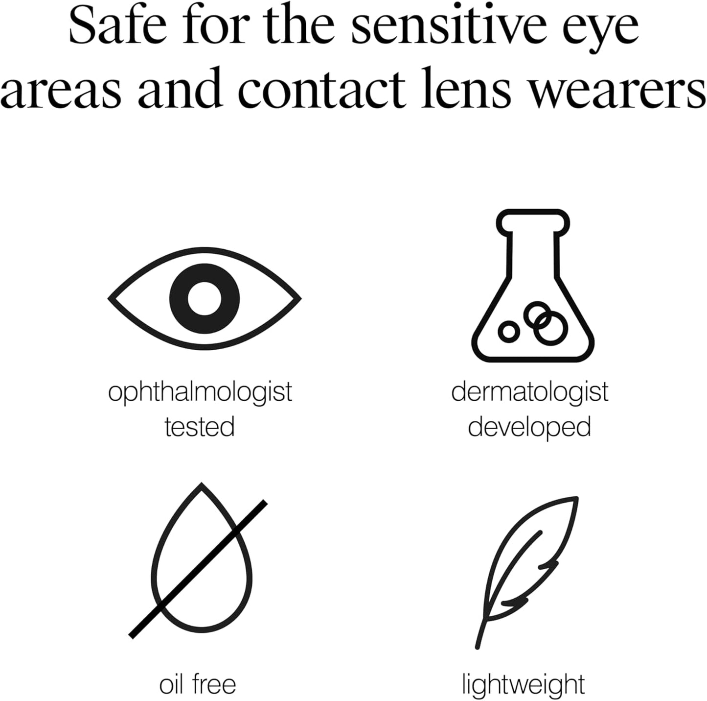designed and labeled safe for sensitive eyes and contact lens wearers
