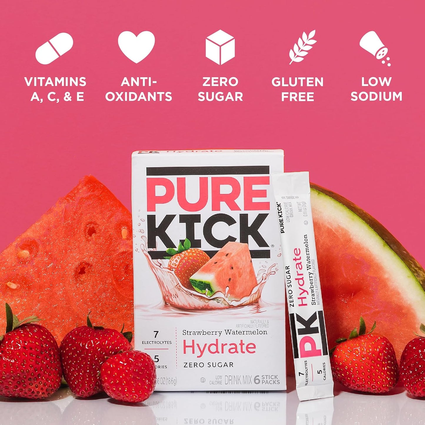 designed to dissolve in a standard 16.9 fl oz water bottle with a simple shake
