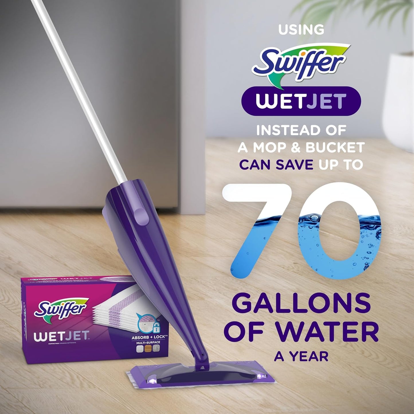 designed to reach tight spaces when used with the swiffer wetjet mop handle