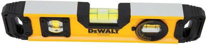 DEWALT Torpedo Level 9 Inch – Rugged Aluminum Level for Outdoor Deck and Fence Layout Work