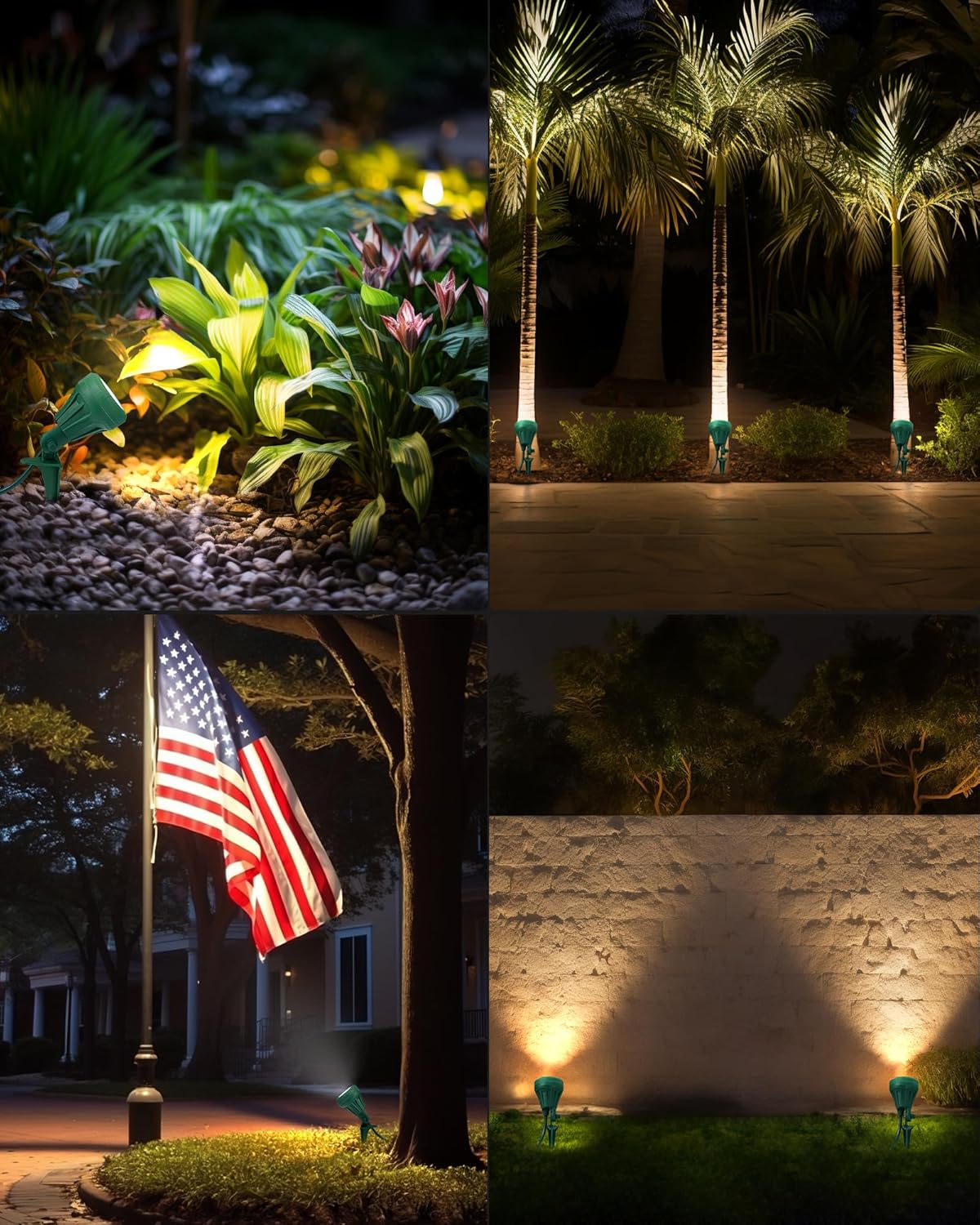 DEWENWILS Waterproof 500LM LED Spot Light – Durable Plug-in Fixture for Open-Air Dining, Garden Paths, and Lawn Events
