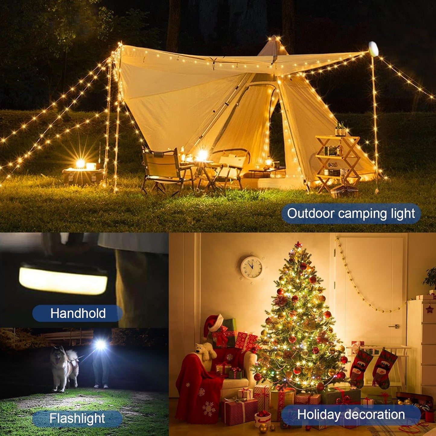 DGE Bedroom String Lights – 32.8ft Retractable RGB and Warm White LED Strip for Cozy Room Decor