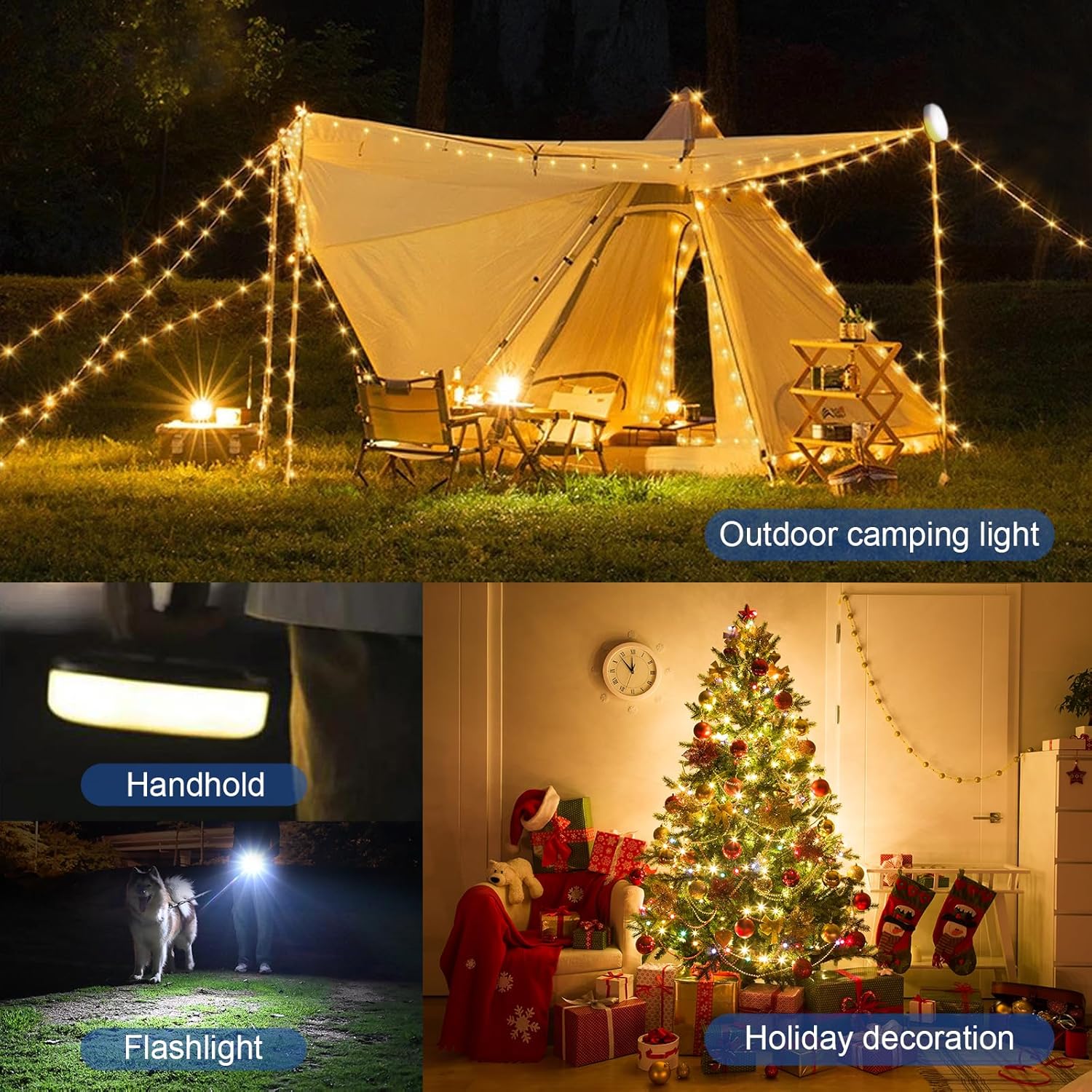 DGE Bedroom String Lights – 32.8ft Retractable RGB and Warm White LED Strip for Cozy Room Decor
