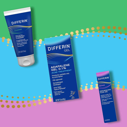 Differin Resurfacing Scar Gel – Mindful Self-Care for Adults Smoothing Post-Acne Marks, 1 Oz