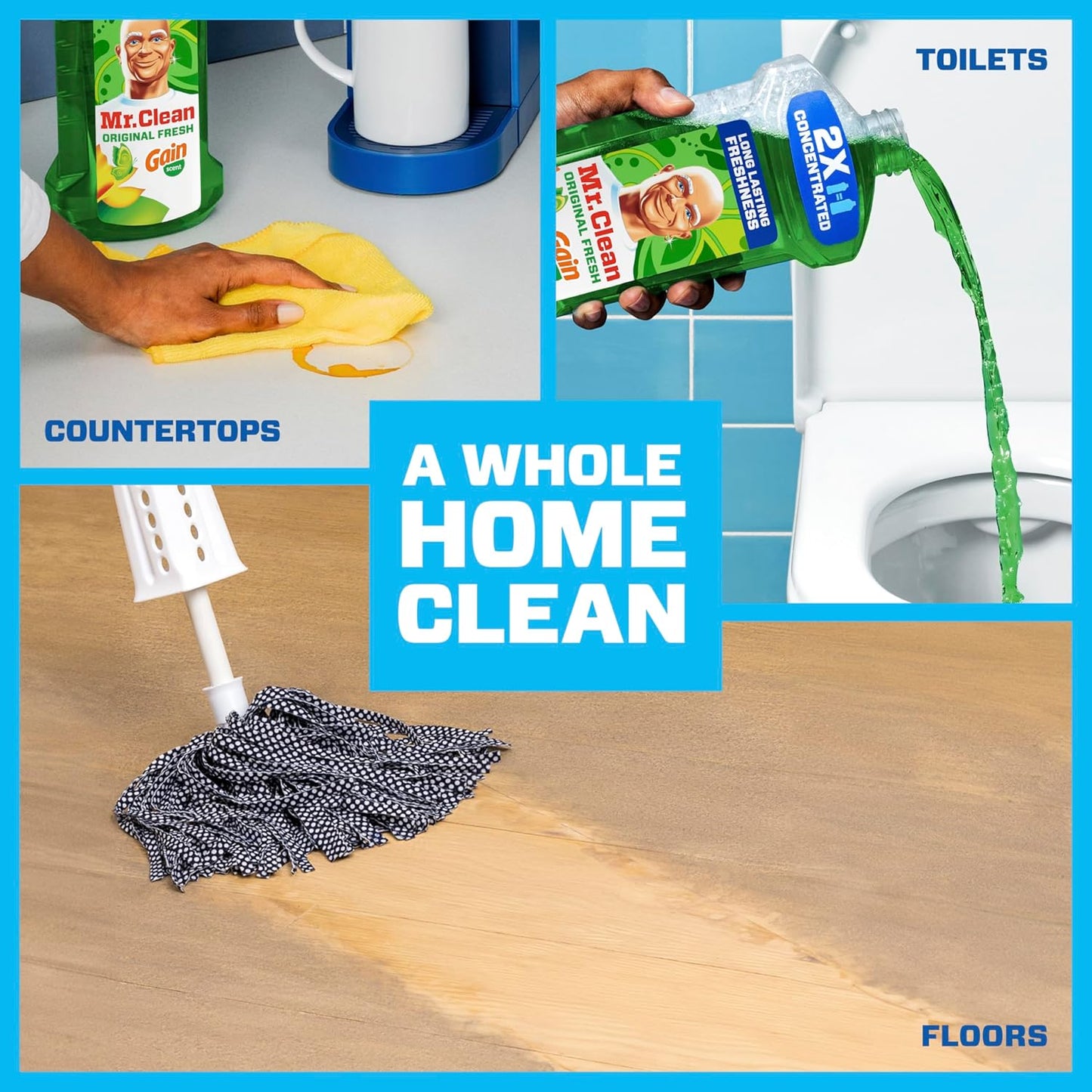 dilutable concentration for safe use on finished wood floors