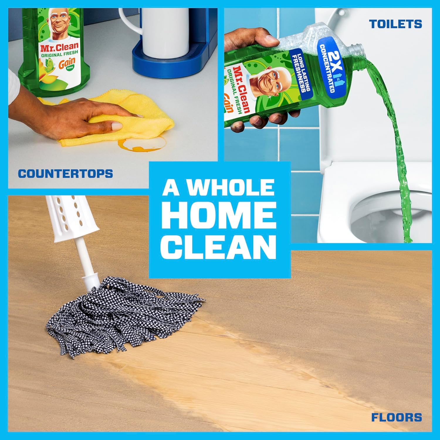 dilutable concentration for safe use on finished wood floors