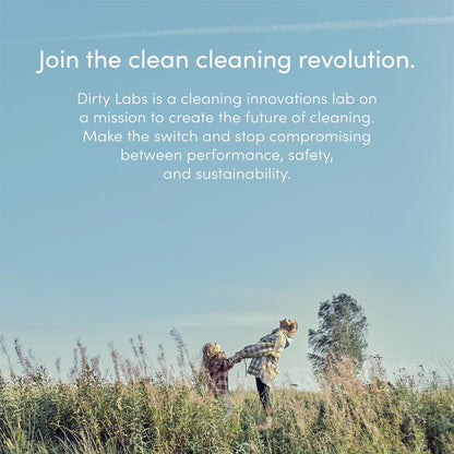 Dirty Labs Scent Free Bio Enzyme Laundry Booster for Mindful Self-Care Routines and Hypoallergenic Bed Linen Washing, 48 Loads