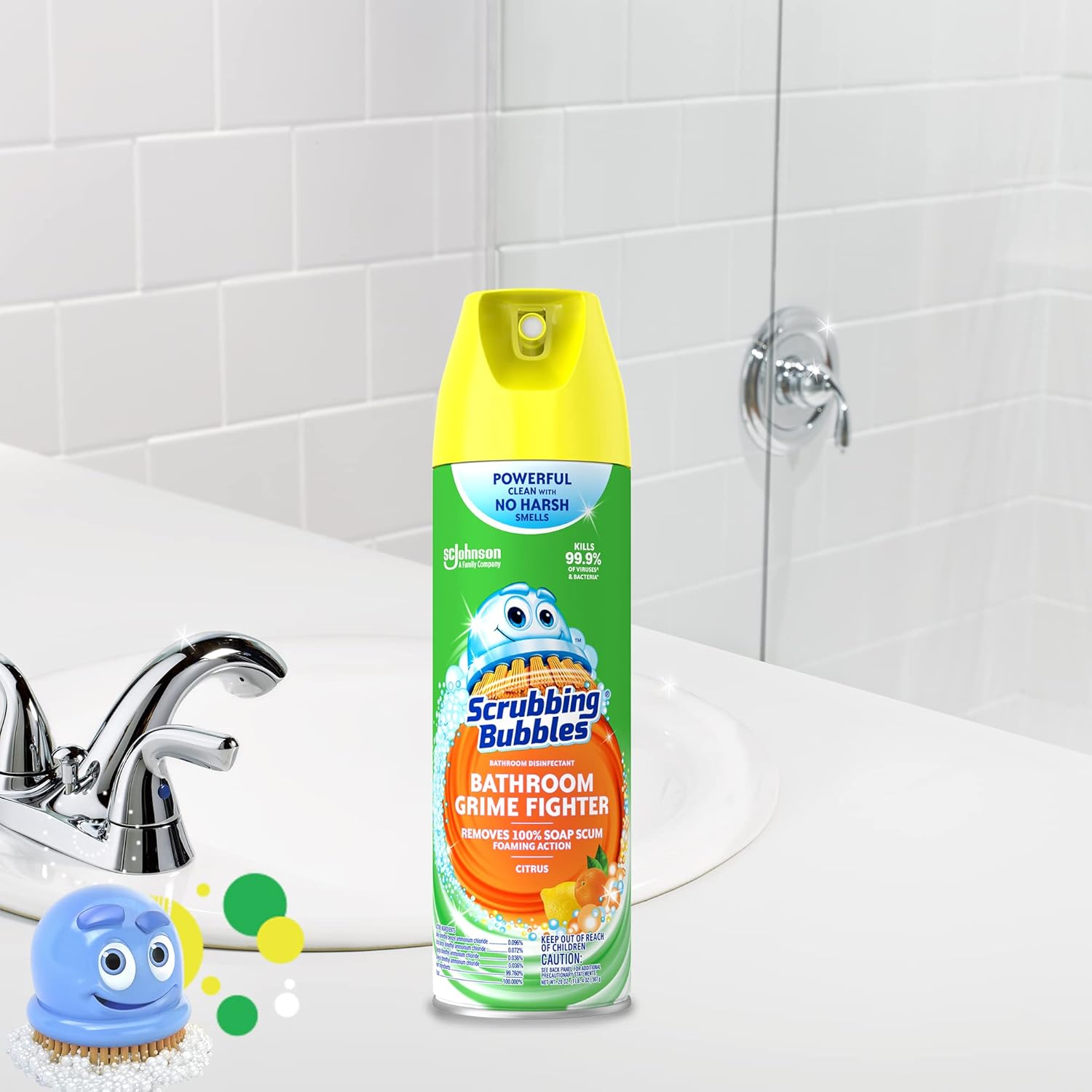 disinfectant efficacy against listed bacteria (staph, salmonella, e. coli) and viruses (h1n1, rsv, rotavirus)