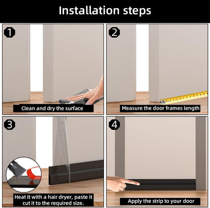 Door Draft Stopper – Bedroom Sound and Draft Seal for Deeper, Uninterrupted Sleep