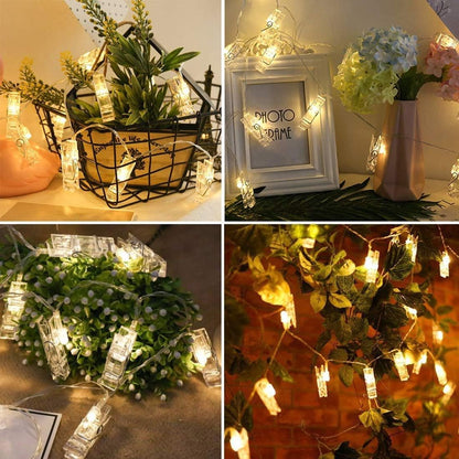 Dopheuor Photo Clip String Lights – Clean Line Copper Wire Display for Neutral Home Aesthetic