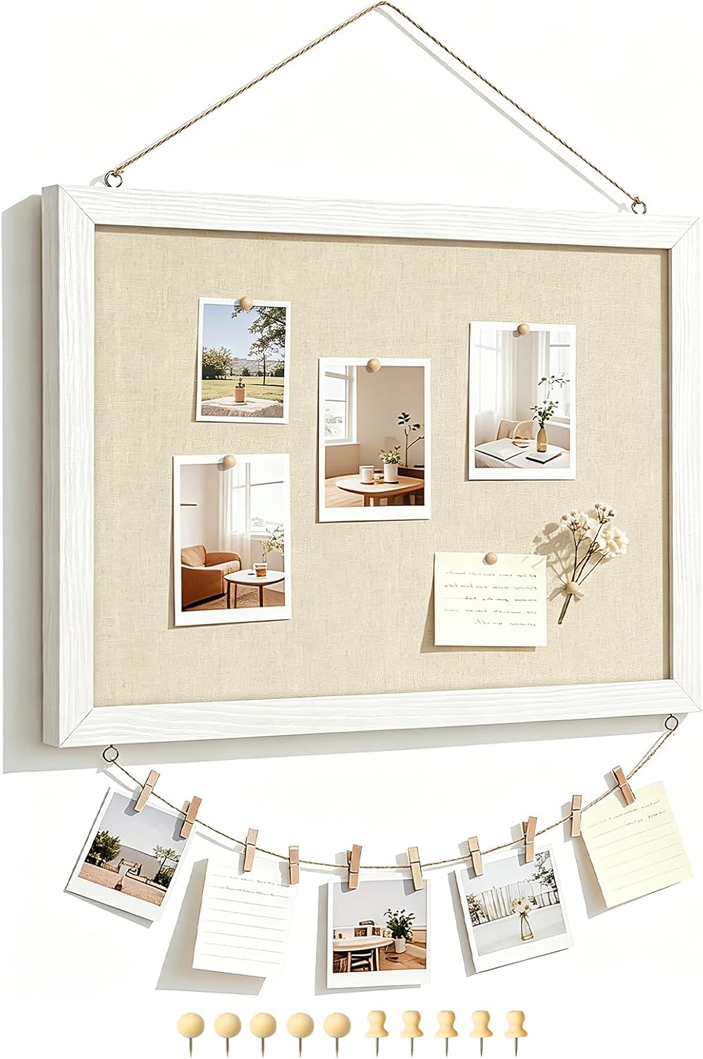 double-sided high-fiber beige linen surface for expanded pin space