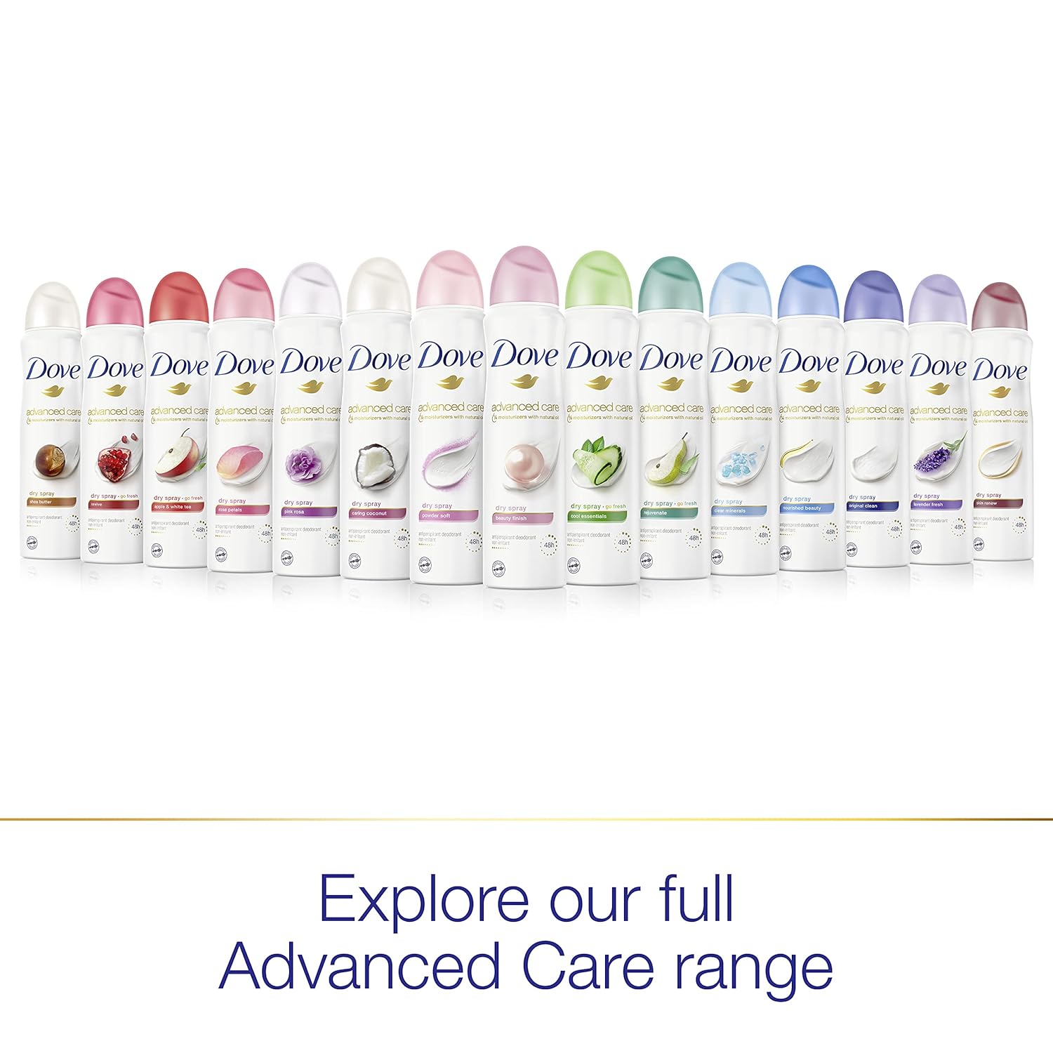 Dove Advanced Care Caring Coconut Dry Spray – 0% Alcohol Formula for Sting-Free Comfort on Freshly Shaved Sensitive Underarms