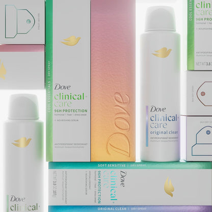 Dove Clinical + Care Antiperspirant Dry Spray for Women – Perimenopause & Hormonal Sweat Relief for Self-Care Night Routine