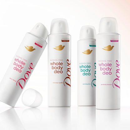 Dove Coconut Vanilla Whole Body Deodorant Spray – Skincare-Grade 35% Nourishing Serum for Women Bath Time Wellness Routine