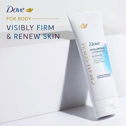 Dove Cream Serum Hyaluronic + Hydration – Post-Shower Wellness Hydrator with Pro-Ceramides, Mindful Body Care