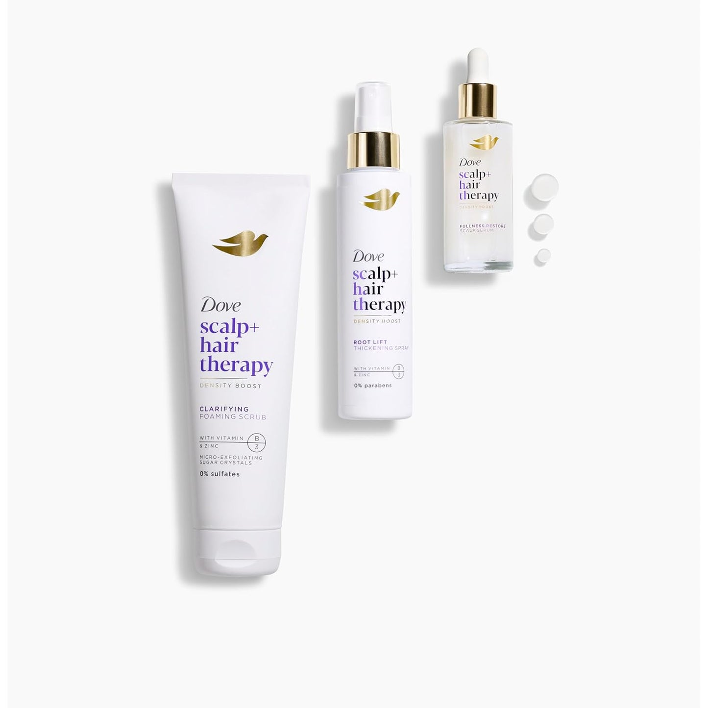 Dove Density Boost Clarifying Foaming Scrub – Premium Scalp Treatment for Thicker, Stronger Hair, 9 oz