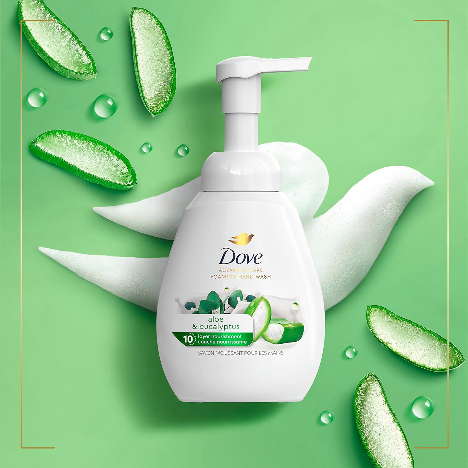 Dove Foaming Hand Wash 4 Count – Lavender & Rice Milk Self-Care Ritual for Sensitive Skin, Gentle Daily Moisturizing Cleanser