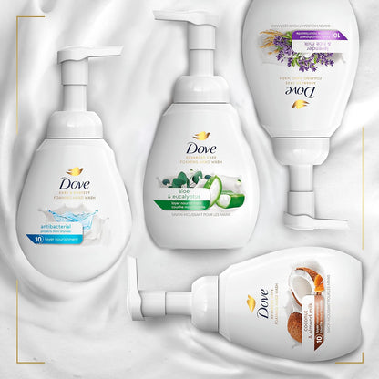 Dove Foaming Hand Wash 4 Count – Lavender & Rice Milk Self-Care Ritual for Sensitive Skin, Gentle Daily Moisturizing Cleanser