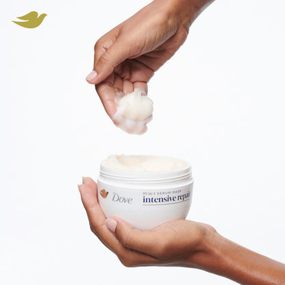 Dove Hair Intensive Repair Mask – Self-Care Wind Down for Heat-Damaged Strands, 1-Minute Deep Conditioning
