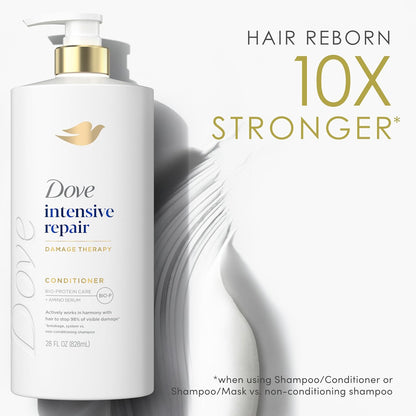 Dove Intensive Repair Conditioner – Mindful Post-Shampoo Ritual for Damaged Hair, 28 Fl Oz