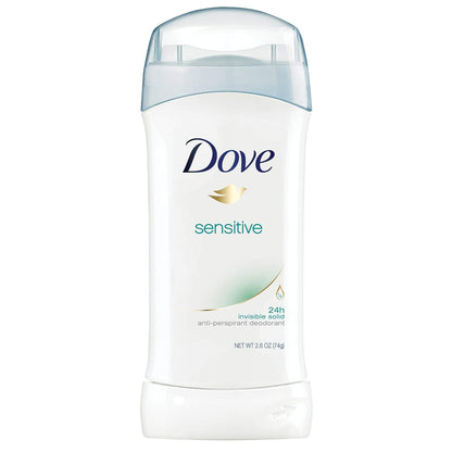 Dove Invisible Solid Deodorant – Skin-Safe Daily Protection for Shaving Women, No Alcohol Irritation