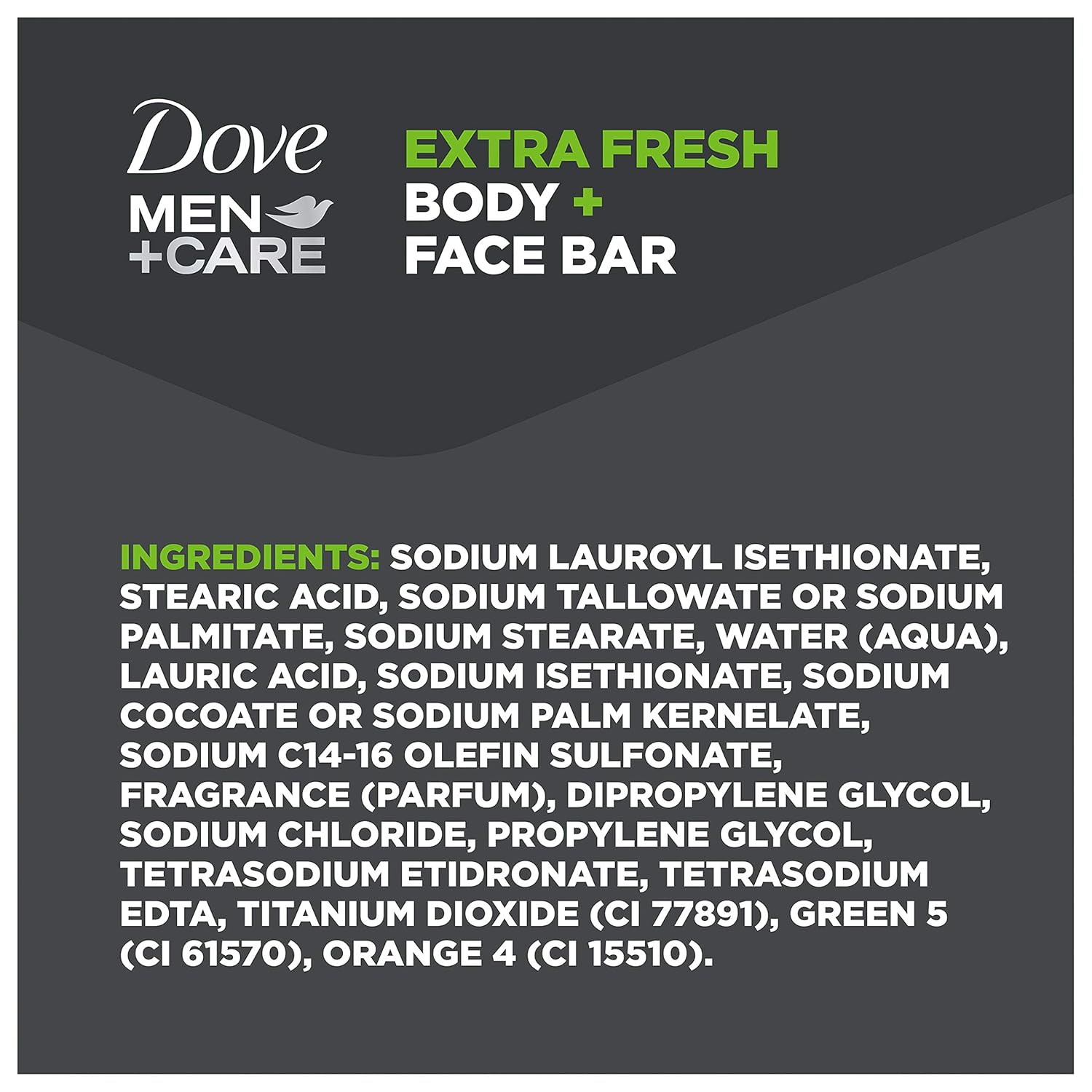 DOVE MEN + CARE 3 in 1 Bar Cleanser Extra Fresh – Travel-Sized Soap Bar for Camping Trips and Gym Bags