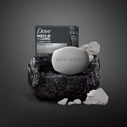 Dove Men+Care Charcoal 3-in-1 Bar 12-Pack – Camping Shower Soap, Travel Size for Tent and Trail