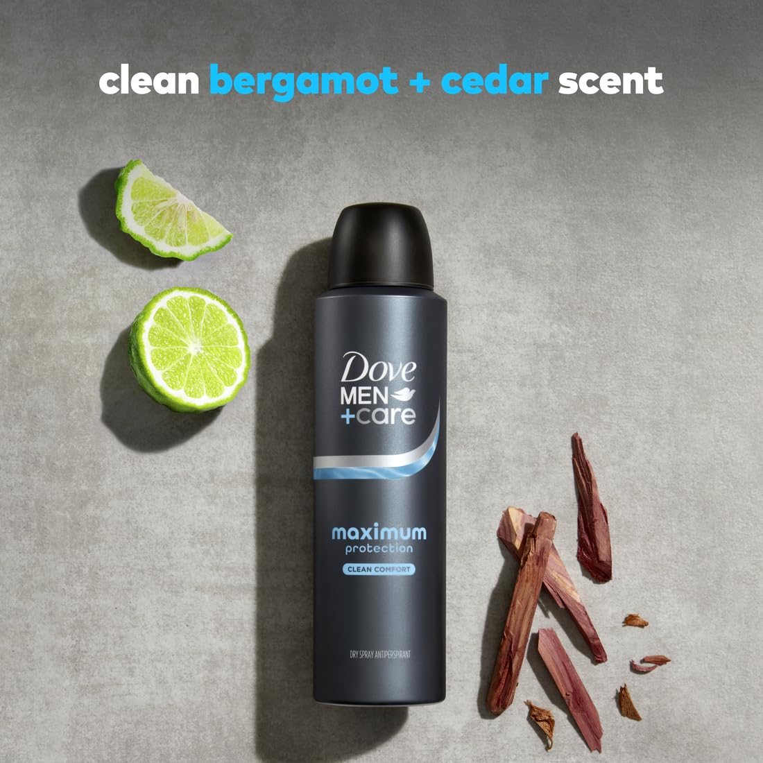 Dove Men+Care Clean Comfort Anti-Perspirant Spray for Travel and Extended Adventure Protection
