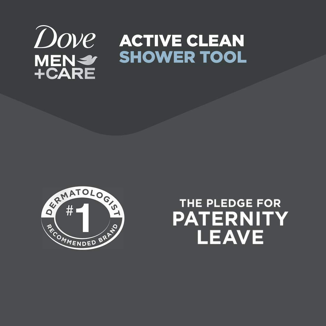 DOVE MEN + CARE Shower Tool 4 Pack – Thoughtful Birthday Gift for Him, Everyday Grooming Upgrade