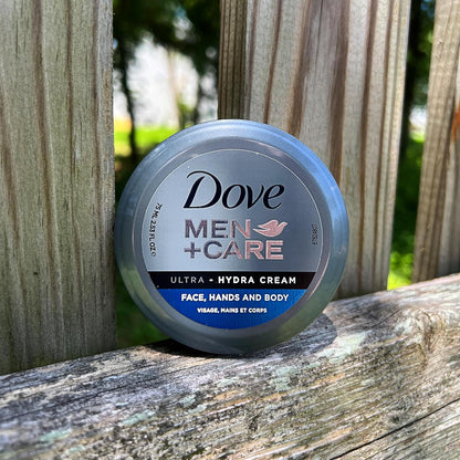 Dove Men+Care Ultra Hydra Cream – One-Jar Simplification for His Bathroom, 4-Pack of 2.53 Oz Jars