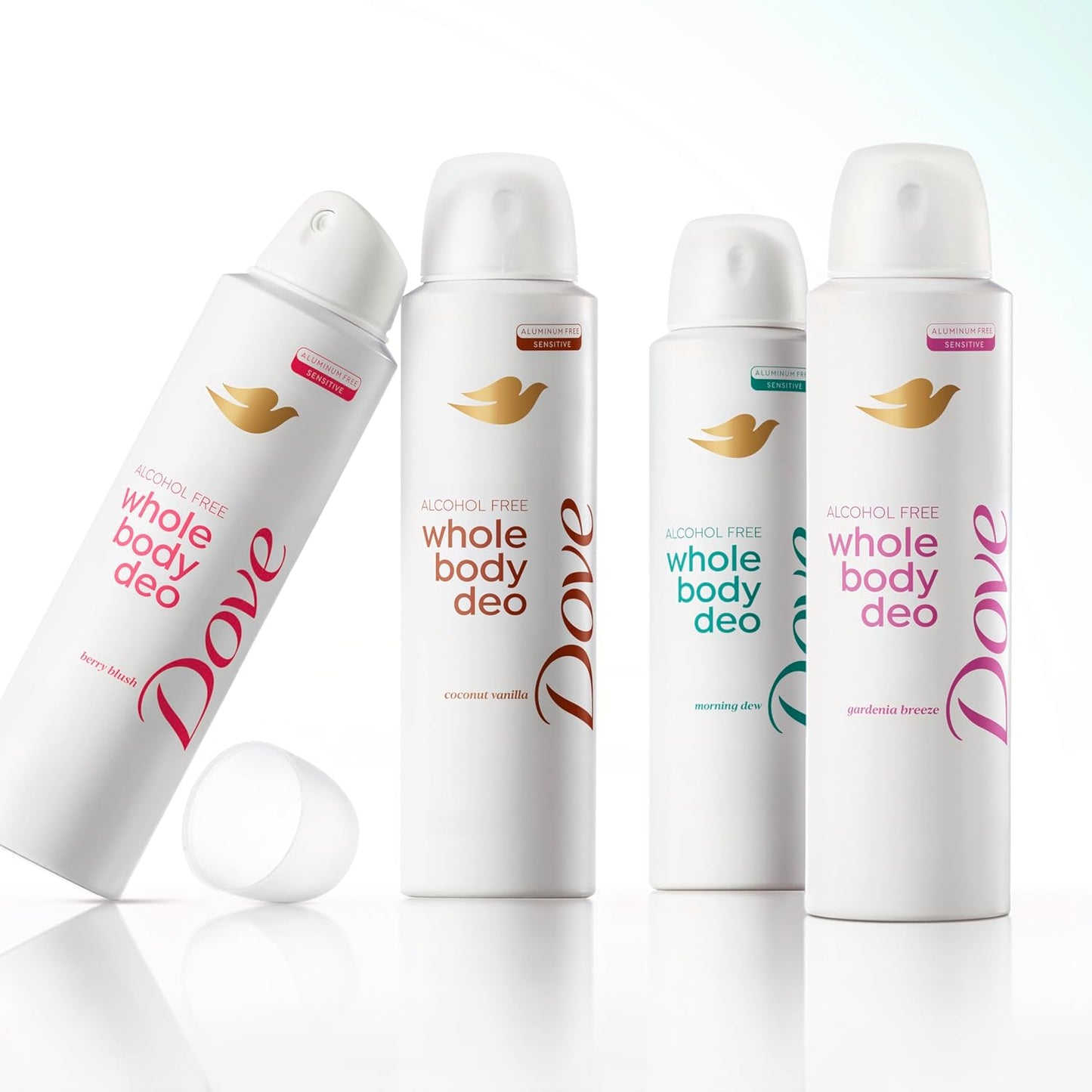 Dove Whole Body Deo Alcohol Free Deodorant Spray for Women – One-Step Whole Body Deodorant, Clean Vanity Essential 4 oz