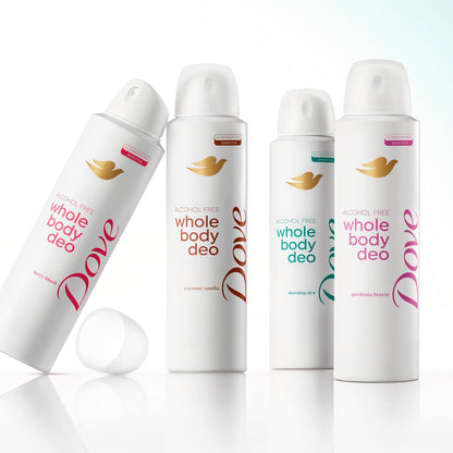 Dove Whole Body Deo Alcohol Free Deodorant Spray for Women – One-Step Whole Body Deodorant, Clean Vanity Essential 4 oz