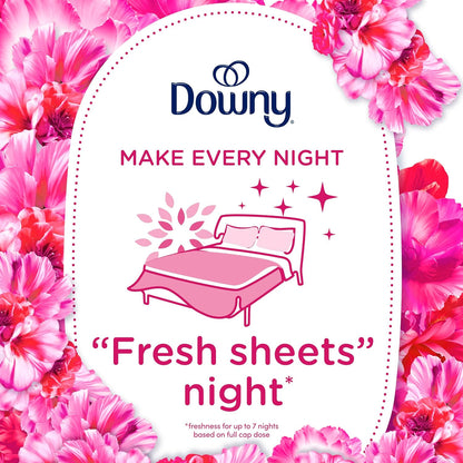 Downy April Fresh Fabric Softener – Bedtime Ritual for Calming Linen Care, 2-in-1 Softener for Sheets and Pajamas