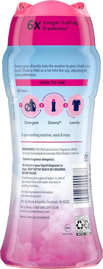 Downy April Fresh In-Wash Scent Booster Beads, 13.4 oz – Long-Lasting Floral Freshness for Nightly Bath Towel Ritual