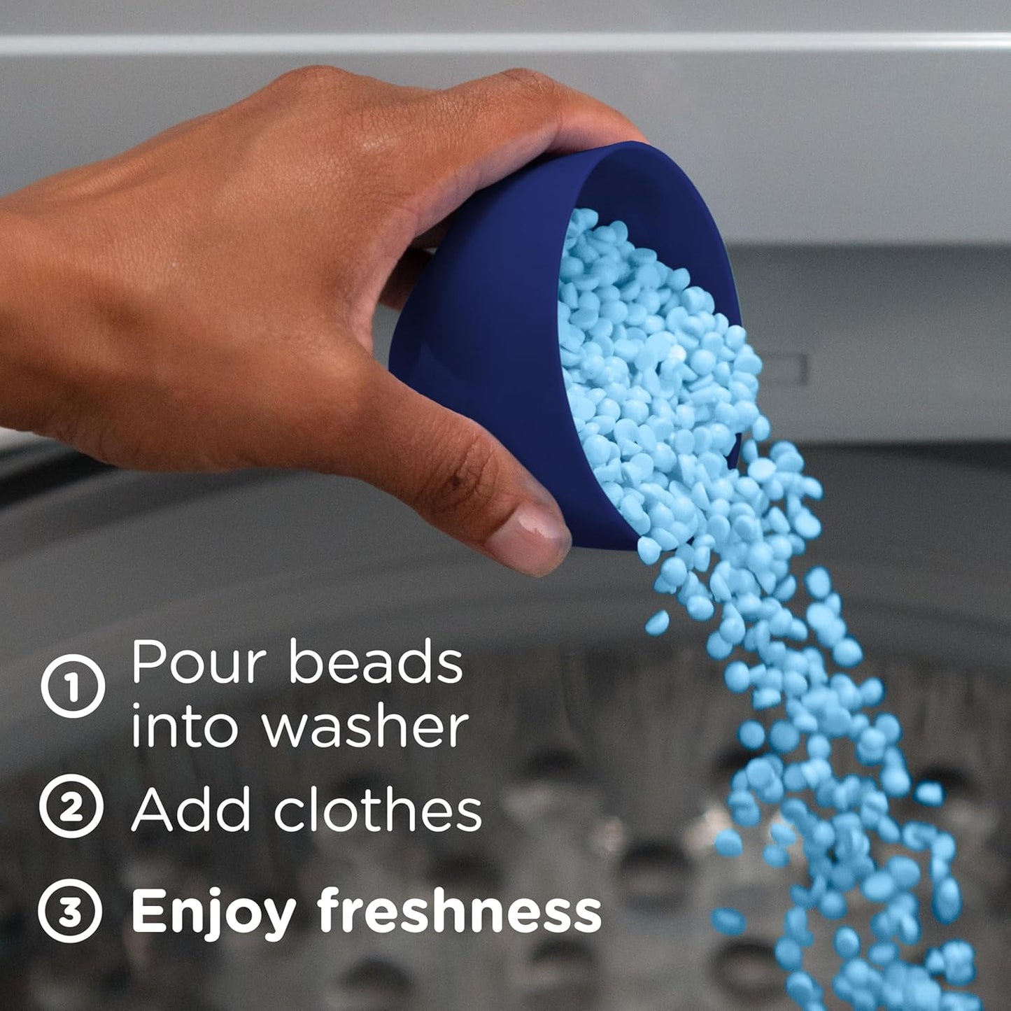 Downy Balance In-Wash Scent Booster Beads – Spa-Like Rain and Blue Eucalyptus Freshness for Bath Towels, 24 oz