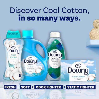 Downy Cool Cotton In-Wash Scent Booster Beads – 24 oz Long-Lasting Fresh Laundry Fragrance for Bath Towels and Nightly Wind-Down Routine