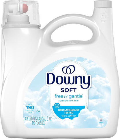 Downy Free & Gentle Baby Laundry Softener for Crib Sheets and Onesies, Dermatologist-Tested Fabric Conditioner