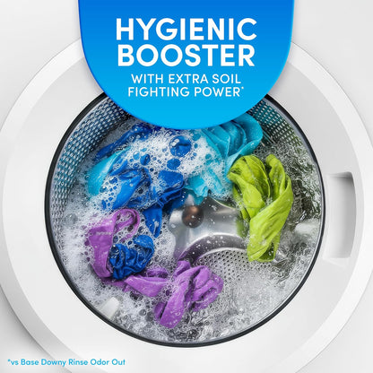 Downy Rinse Laundry Odor Remover – 2-in-1 Softener and Odor Remover for Clutter-Free Laundry, Cool Cotton 48 fl oz