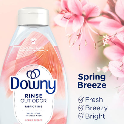 Downy Rinse Laundry Odor Remover, Spring Breeze – Nursery-Safe Laundry Rinse for Baby Clothes and Sleepwear