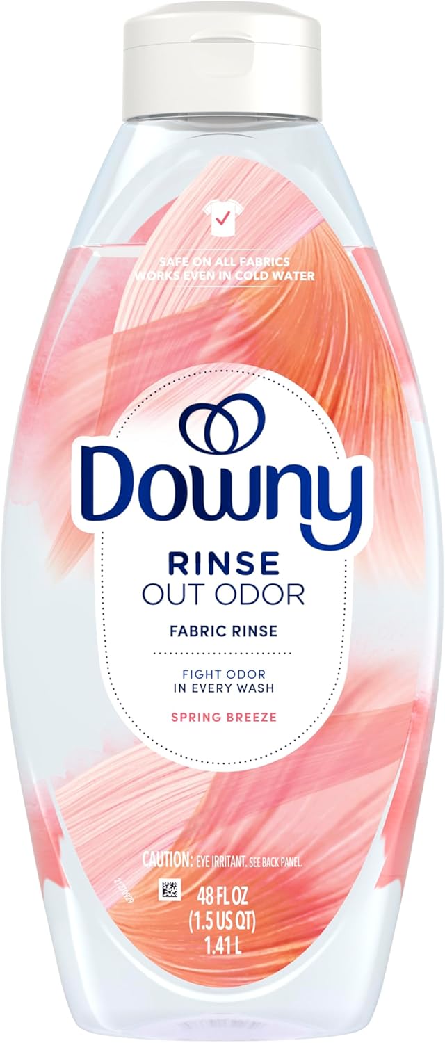 Downy Rinse Laundry Odor Remover, Spring Breeze – Nursery-Safe Laundry Rinse for Baby Clothes and Sleepwear