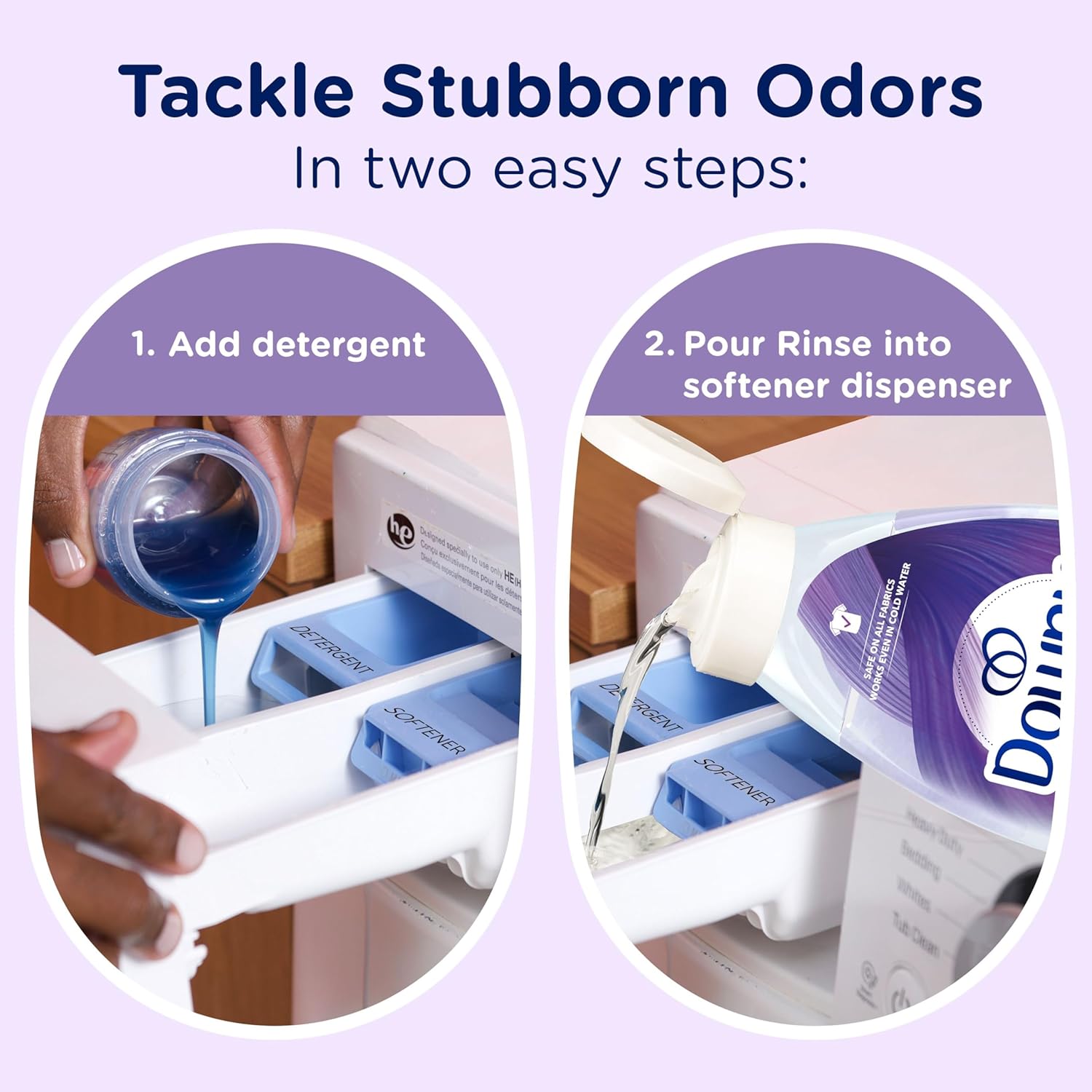 Downy RINSE & REFRESH Laundry Odor Remover – Nursery-Safe Rinse for Baby Clothes and Cloth Diapers